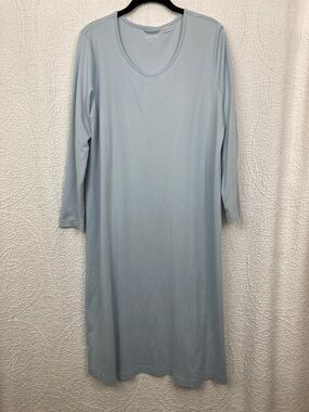 Women's Cotton Long Sleeve Midcalf Nightgown sz Large